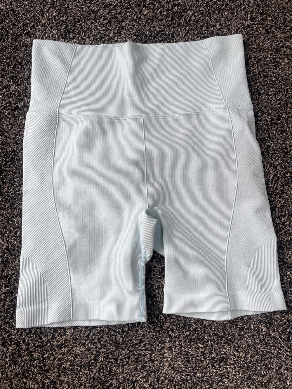 all in motion Light Blue High-Rise Seamless Bike Shorts